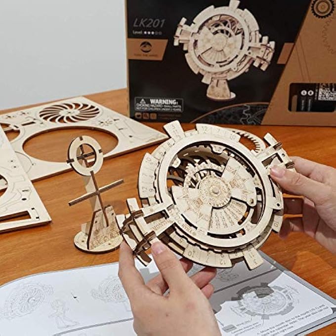 PERPETUAL CALENDAR 3D WOODEN CONSTRUCTION KIT/MECHANICAL MODELS/MODEL MAKING MECHANICAL MODEL MAKING KITS FOR TEENAGERS AND ADULTS - Image 4